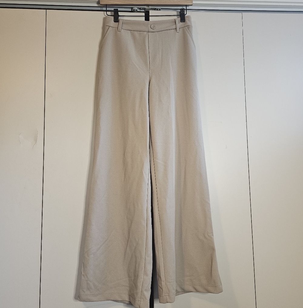 Sincerely Jules | Beige Pull On Stretch Dress Pants Small